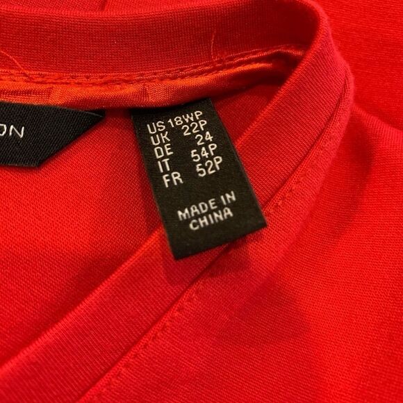 H by Halston Red Fit & Flare Dress Plus Size - Picture 8 of 10